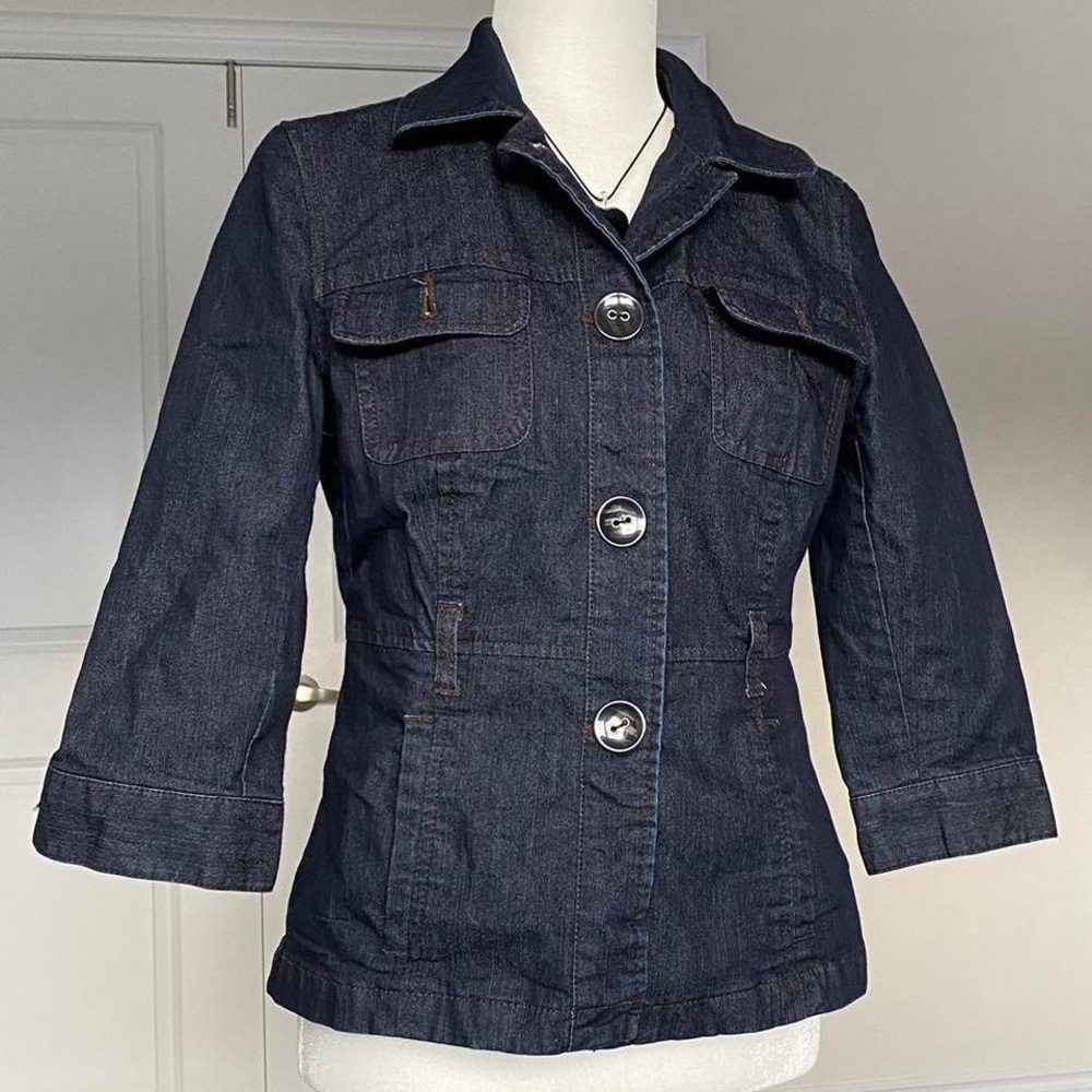 Women's Dark Blue Denim Jacket